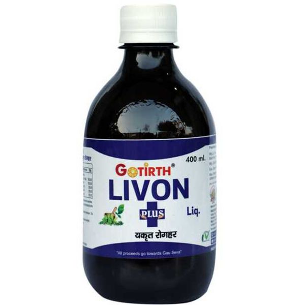 GOTIRTH  LIVON लिवोन(यकृत, लिवर रोगहर)  - Liquid 400ml+TABLET 40pc.