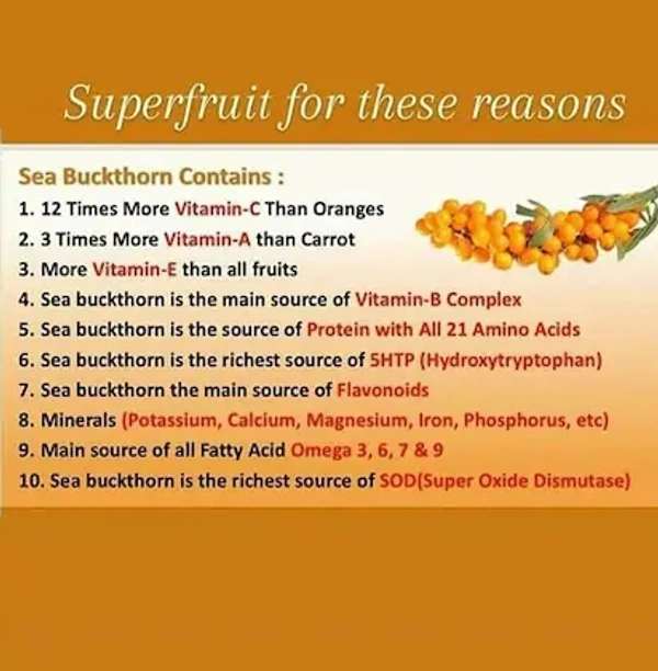 BIOSASH BUSINESS PVT. LTD. SEA BUCKTHORN JUICE - Gold, 750 ML