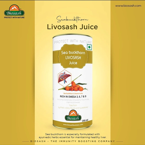 BIOSASH BUSINESS PVT. LTD. SEA BUCKTHORN LIVOSASH JUICE - 750 Ml