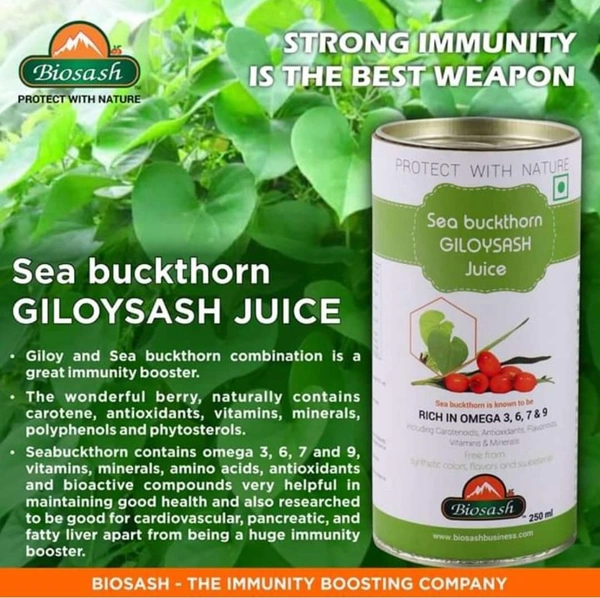 BIOSASH BUSINESS PVT. LTD. SEA BUCKTHORN GILOYSASH JUICE