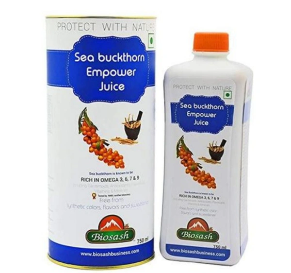 BIOSASH BUSINESS PVT. LTD. SEA BUCKTHORN EMPOWER-X JUICE - 750 Ml
