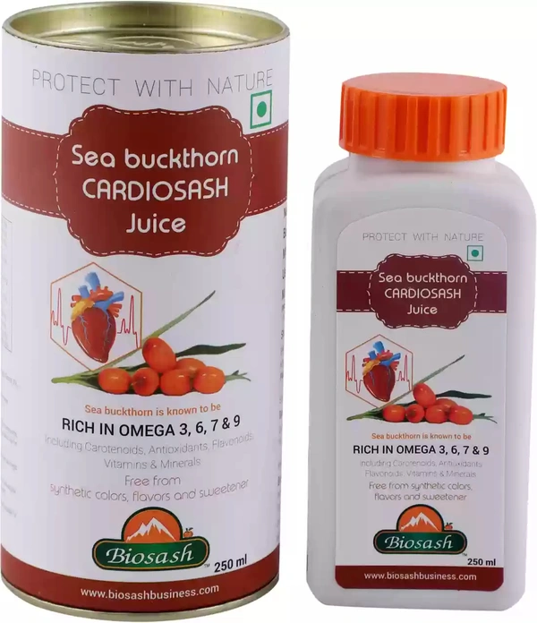 BIOSASH BUSINESS PVT. LTD. SEA BUCKTHORN CARDIOSASH JUICE - 250 Ml