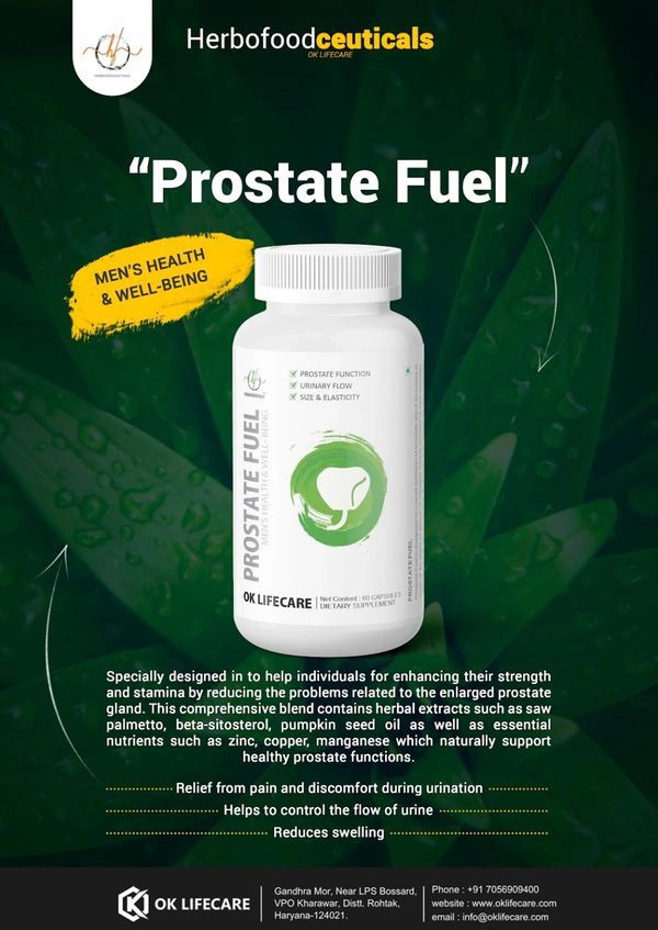 OK LIFE CARE PVT LTD PROSTATE FUEL Tablets - 180 Capsule