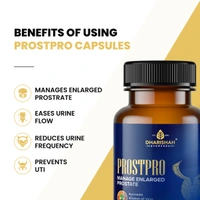 Dharishah Ayurvedic Prostpro - 60 Capsules - For Enlarged Prostate And Difficulty In Urination - 60 Capsule