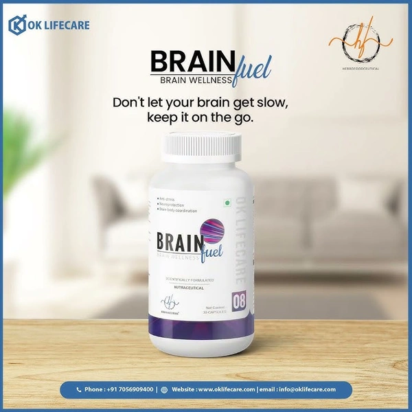 OK LIFE CARE PVT LTD Brain Fuel  - 60 Capsules