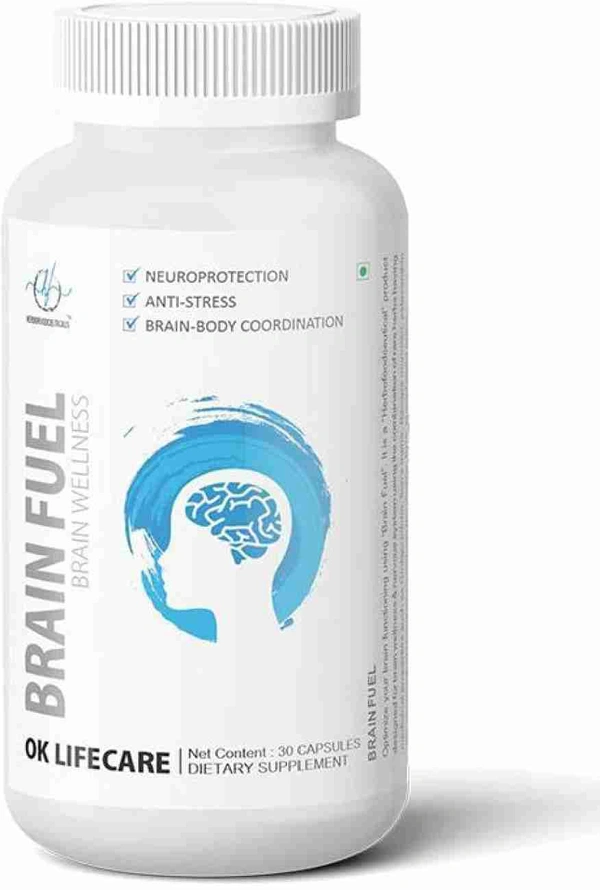 OK LIFE CARE PVT LTD Brain Fuel  - 60 Capsules