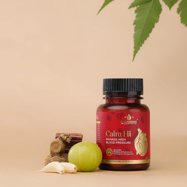 Dharishah Ayurveda Calm Hi Tablets - 60 Capsules