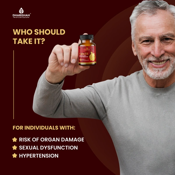 Dharishah Ayurveda Calm Hi Tablets - 60 Capsules