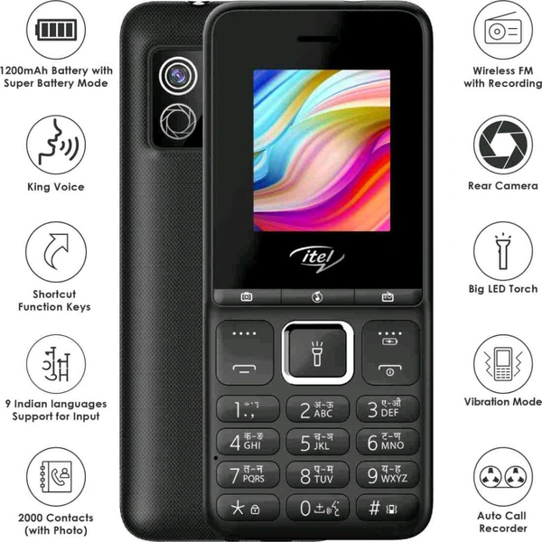 itel It2175 Keypad Mobile|1200 mAh battery|Expandable Storage upto 32GB