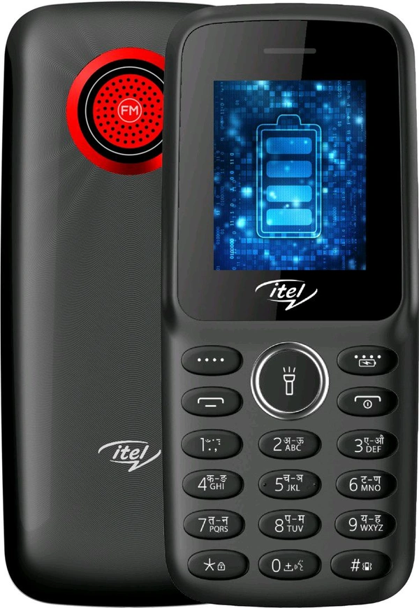 Itel Pvt Ltd  itel it2163s 4.5cm,1200mAh,BT Caller,12+1 Month Warranty with 111 Days Replacement  (Black) - Black