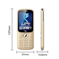 Itel Pvt Ltd  (Refurbished) Itel SG600 Keypad Mobile Phone with 2.8 inch Display|1900mAh Battery|UPI Pay|Crystal Clear Calls | 4 Hour Service|1.3 MP Camera with Flash |Kingvoice|Metal Finish|Champagne Gold - Ultramarine