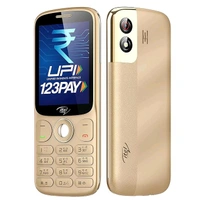 Itel Pvt Ltd  (Refurbished) Itel SG600 Keypad Mobile Phone with 2.8 inch Display|1900mAh Battery|UPI Pay|Crystal Clear Calls | 4 Hour Service|1.3 MP Camera with Flash |Kingvoice|Metal Finish|Champagne Gold - Ultramarine