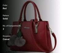 Ruzaworld Creation Women Stylish Handbag For Office And Party Use - Red