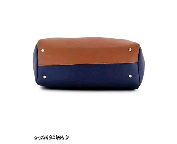 Ruzaworld Creation PU Handbag For Women And Girls Combo Set Of 4 (Blue_Pompom) - Free Size, Blue