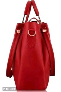 Fancy PU Handbag For Women - Maroon, Free Size