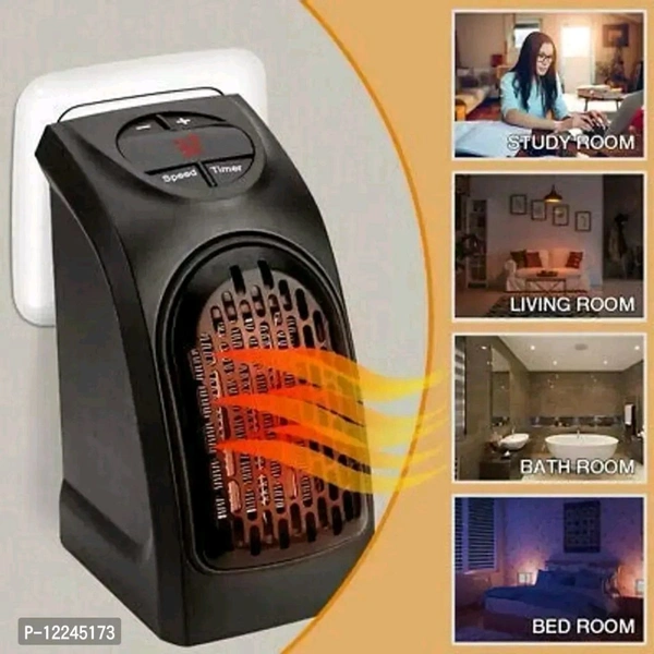 Kitcy Handy Electric Heater. 400W Heater - Black, Free Size