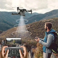 	TR Tinsrom Foldable WiFi FPV Optical Flow 4-Axis Dual Camera Aerial Drone - Black, Free Size, E88 Pro