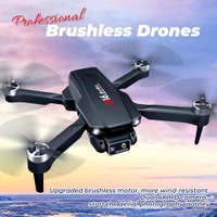 H16 Drone Camera-4K-60 Mins-Flight-with-2-batteries-5GHz-Transmission-GPS-Auto-Return-Brushless-Motor-Foldable-and-3D-Flips-Headless-Mode-Aerial-Photography-Drone-Multicolor (H16) - Black, Free Size, H16