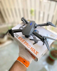 	TR Tinsrom Foldable WiFi FPV Optical Flow 4-Axis Dual Camera Aerial Drone - Black, Free Size, E88 Pro Max