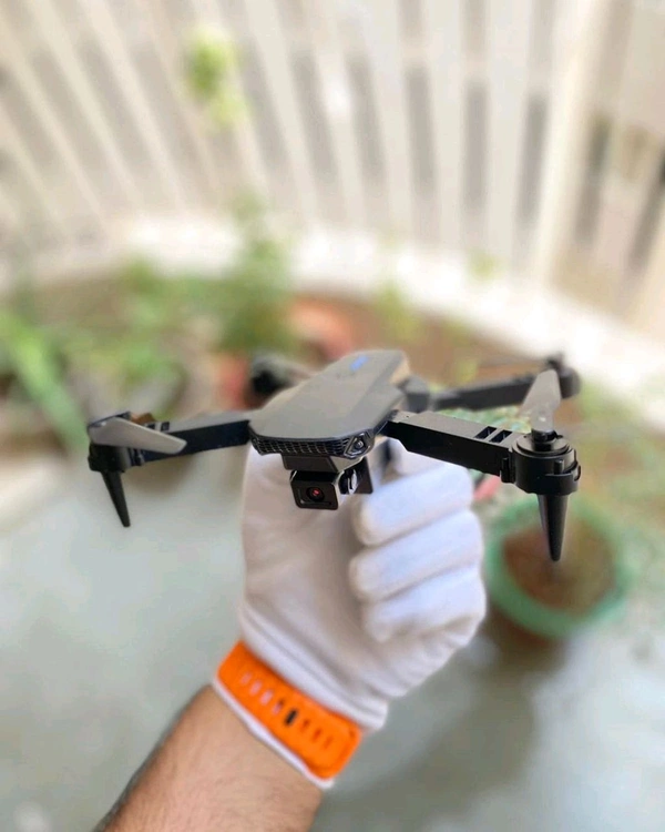 	TR Tinsrom Foldable WiFi FPV Optical Flow 4-Axis Dual Camera Aerial Drone - Black, Free Size, E88 Pro Max