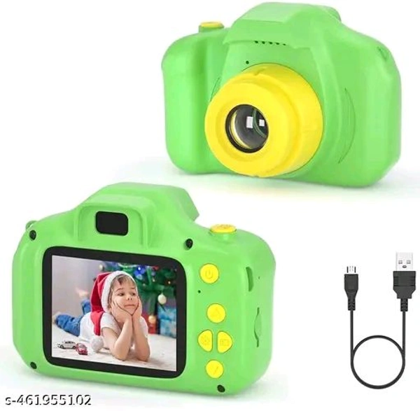 Generic Happy Choices - Kids Digital Camera, Toddler Camera, Kid Camera with 2 Inch Screen Camera for Kids, Toys for above3 to 12 Years Old-with SD Card (Blue) - camera-001, Green, Free Size