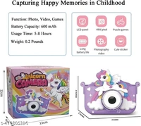 Shopfic  Unicorn -Themed Electronic Camera for Kids with Selfie Camera - Free Size, HCAMERA-001, Portage
