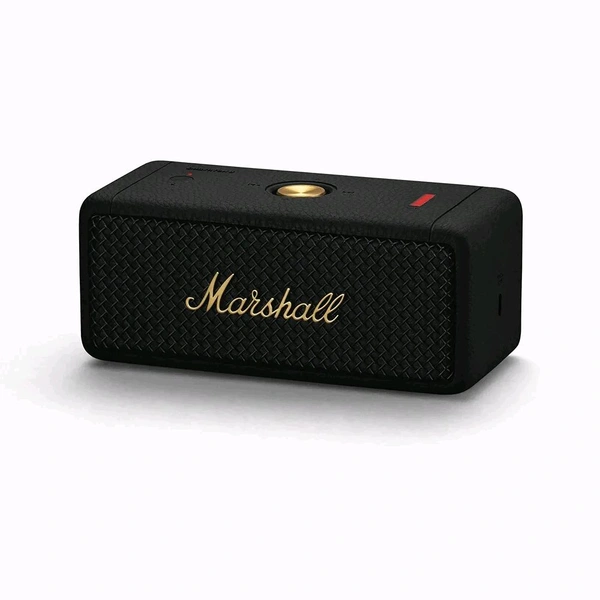 Marshall Emberton II Compact Portable Bluetooth Speaker with 30+ Hours of Playtime, (360° Sound), Dust & Waterproof (IP67) Black & Beige - Emberton II, Black, Free Size