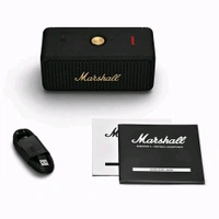 Marshall Emberton II Compact Portable Bluetooth Speaker with 30+ Hours of Playtime, (360° Sound), Dust & Waterproof (IP67) Black & Beige - Emberton II, Black, Free Size
