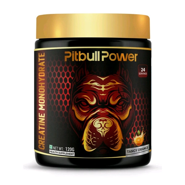 PITBULL POWER CREATINE ORANGE 🍊 120GM - Gold, 120gm
