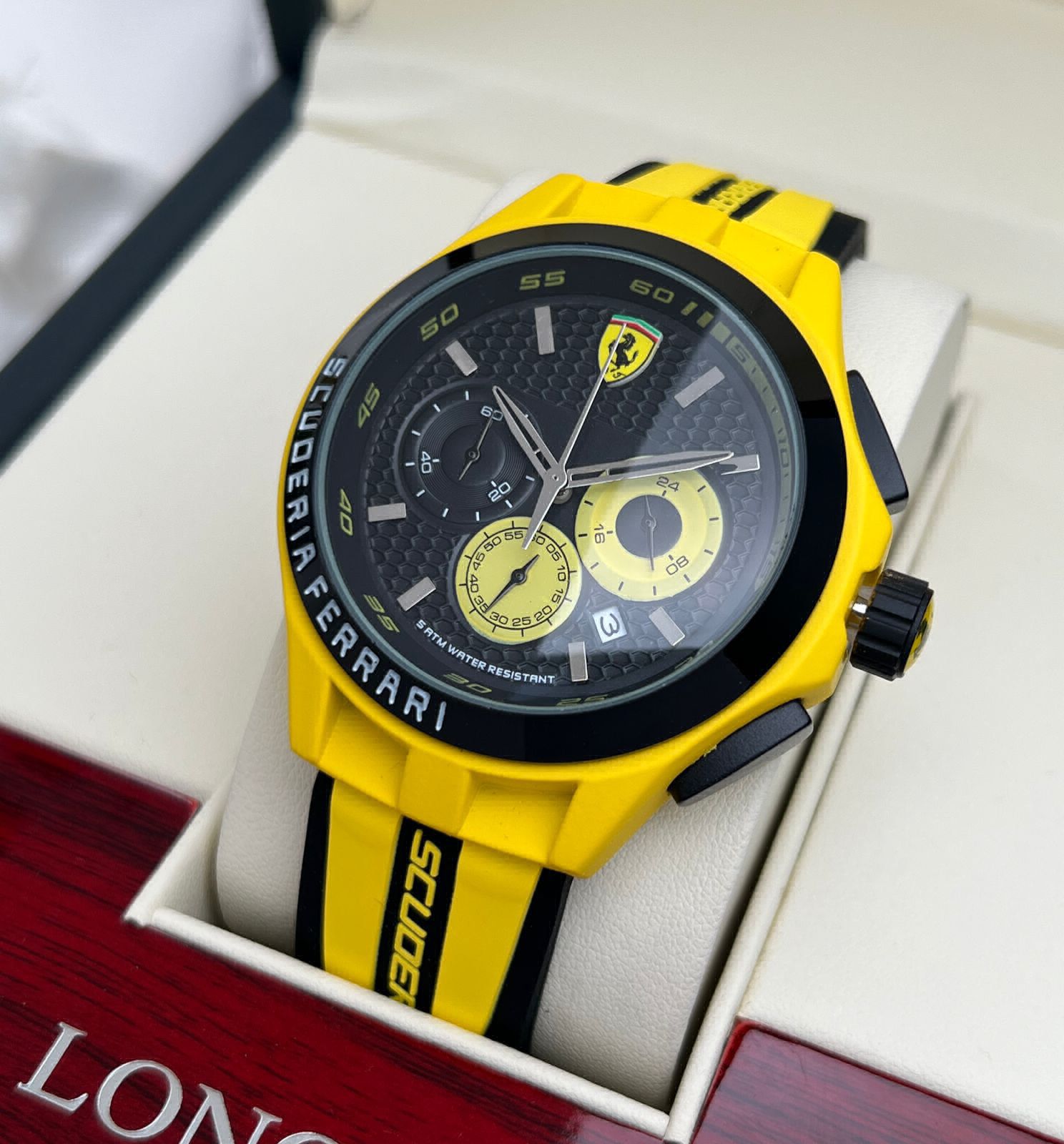 Ferrari Scuderia Leather Mens Watch 0830093 - Jacob Time Inc
