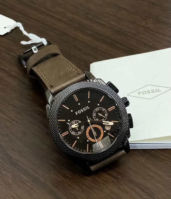 Fossil Men's Brown Leather Strap Chronograph Analog  Watch  - Carnaby Tan, Fast (1-2 days)
