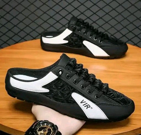 VIR  Trending Slip-On Half Ankle Sneakers Black 1515 - 6