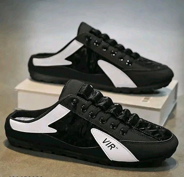 VIR  Trending Slip-On Half Ankle Sneakers Black 1515 - 6