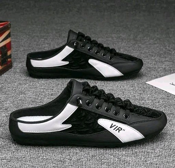 VIR  Trending Slip-On Half Ankle Sneakers Black 1515 - 6