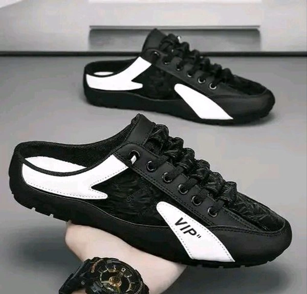 VIR  Trending Slip-On Half Ankle Sneakers Black 1515 - 9
