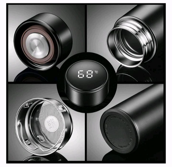 Thermo Steel Vacuum Insulated Flask With LED Display 500ml