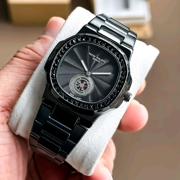 Patek Philippe Black Dial Automatic Chrono Watch