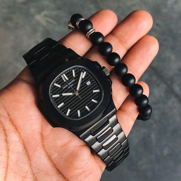 Patek Philippe Black Dial Automatic Chrono Watch