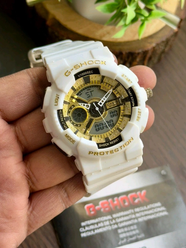 G-Shock  Men's White Strap Watch 