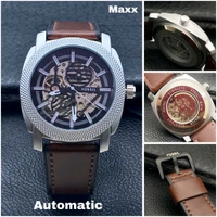 Fossil Automatic Men's Brown Leather Strap Analog Watch 