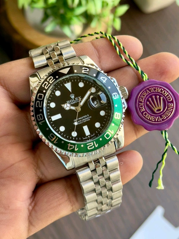 ROLEX GMT MASTER Chrono Watch For Men