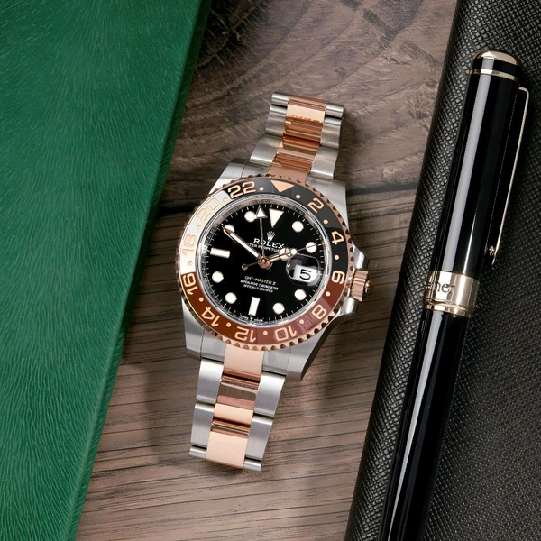 ROLEX GMT MASTER II  Chrono Watch For Men 