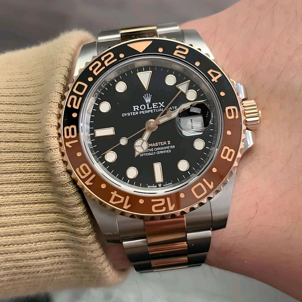 ROLEX GMT MASTER II  Chrono Watch For Men 