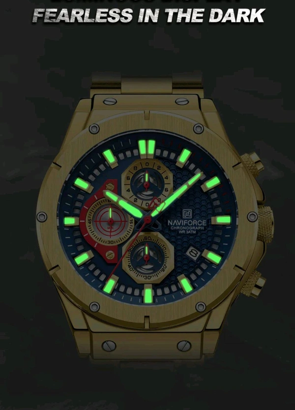 EDIFICE Chronograph Watch With Luminous Dial - Fast (1-2 days)