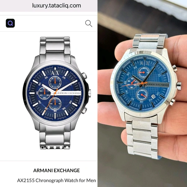 Armani Exchange Hampton Chronograph Watch For Men  - Normal (5-6 days)