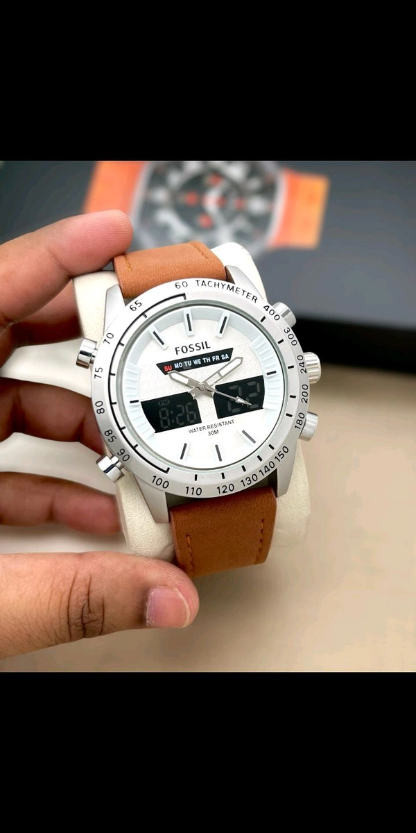 Fossil FS DT Men Digital Analog Watch 