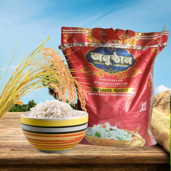 ANUSTHAN  Anusthan Superior Miniket Rice,10kg - Normal (4-5hours)
