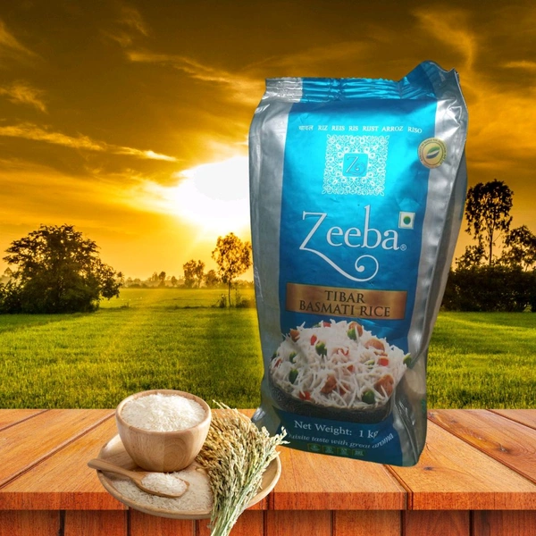 Zeeba Tibar Basmati Rice,1kg - Normal (4-5hours)