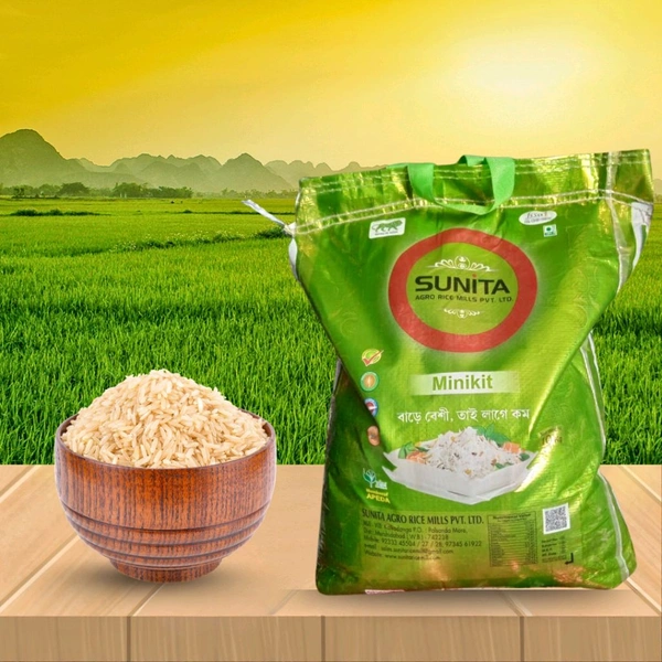 SUNITA  Sunita Miniket Rice, Premium Quality Sortex Rice, 10kg - Normal (4-5hours)