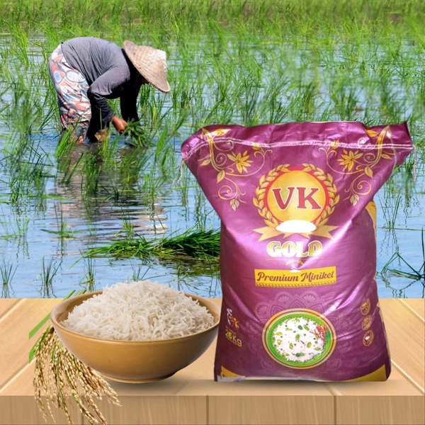 VK Gold Premium Miniket Rice, Premium Quality Miniket Rice, 26kg - Normal 4-5 hours)